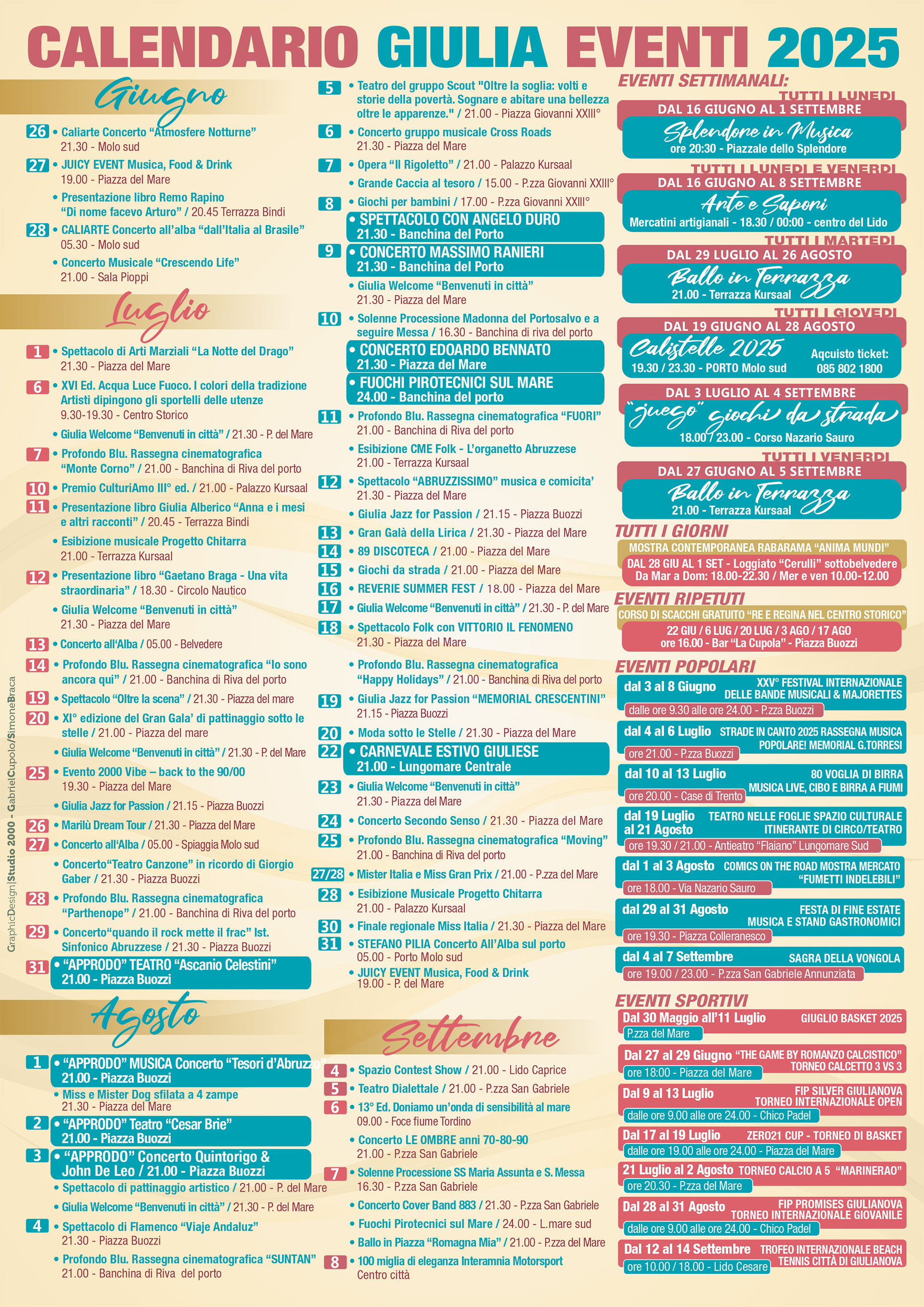 Programma Eventi Estate 2025
